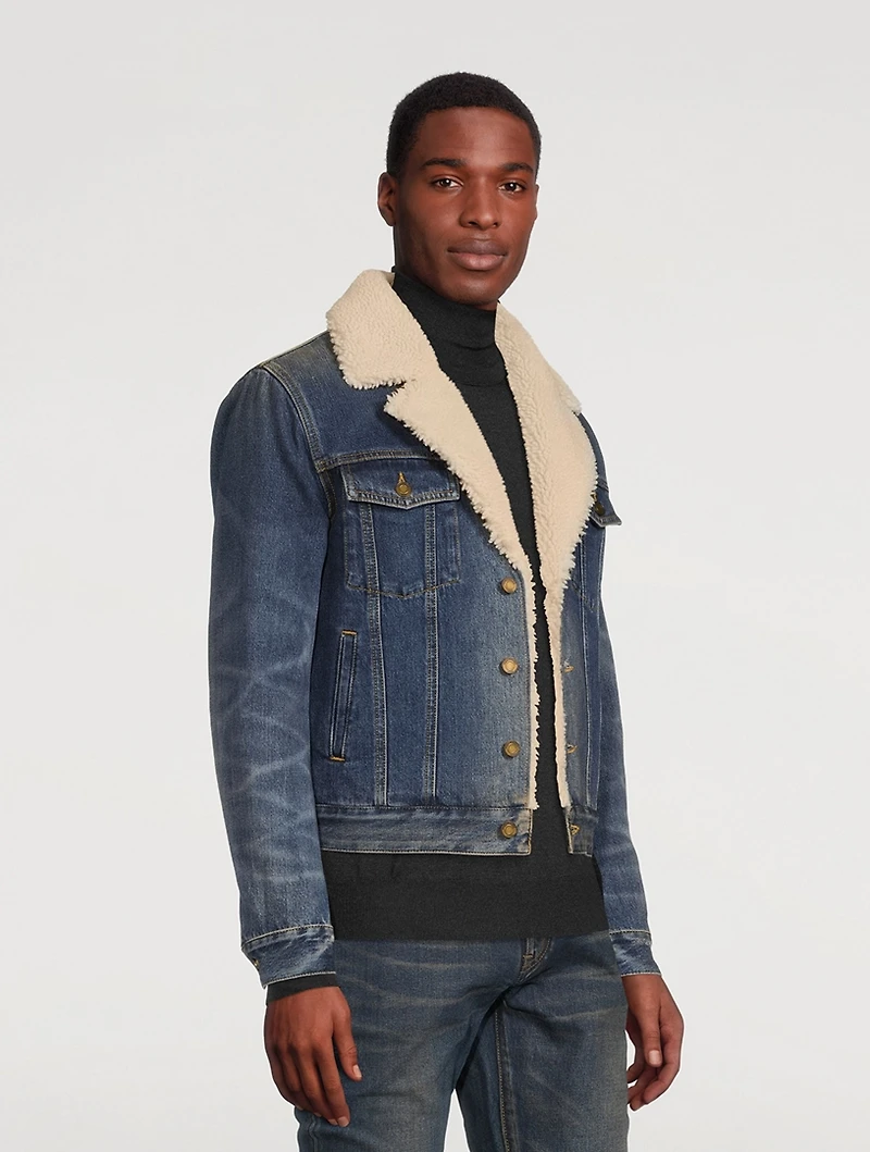 Shearling Denim Jacket