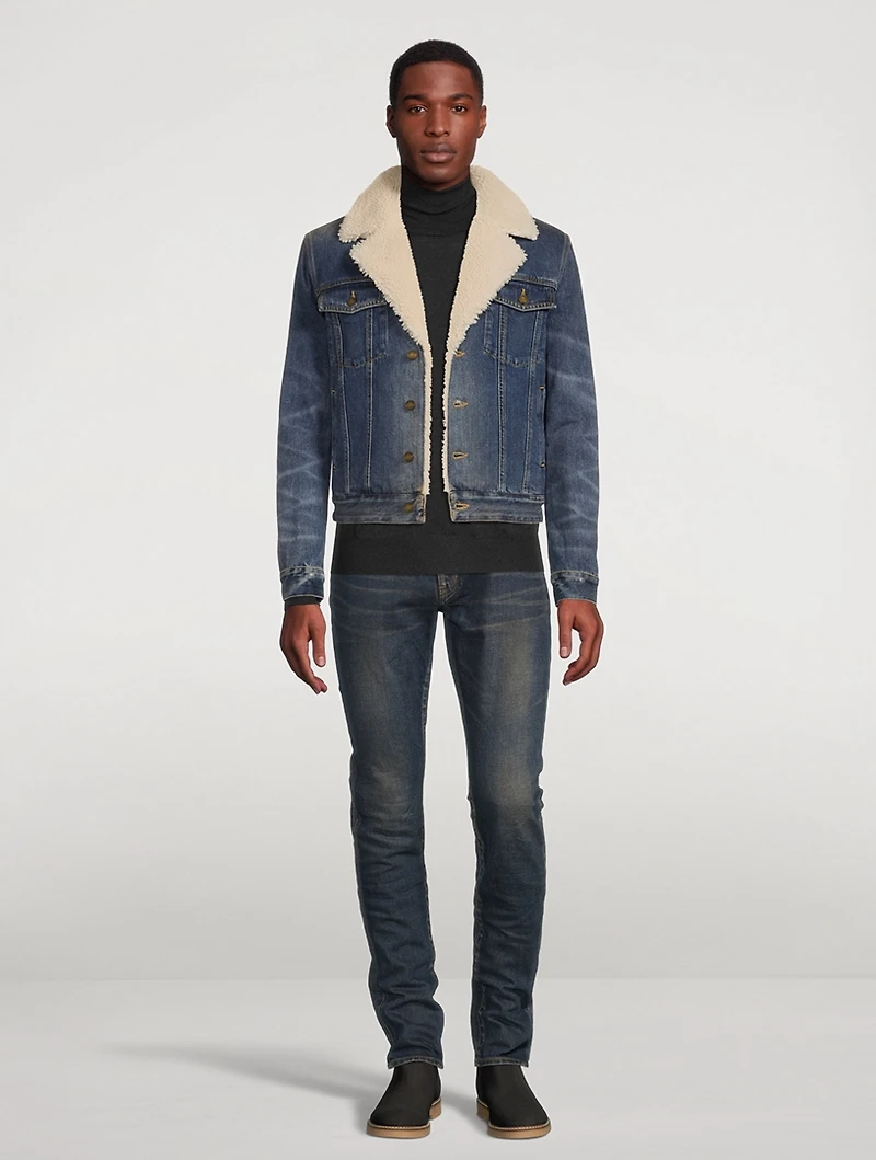 Shearling Denim Jacket