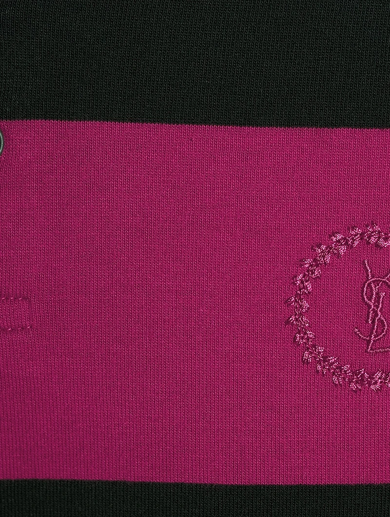 Monogram Polo Shirt Striped Jersey