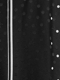Silk Zip Jacket Monogram Dot Print