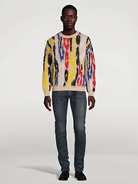 Wool And Mohair Jacquard Sweater
