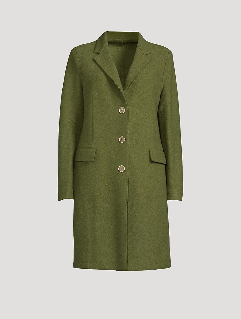 Boiled Wool Coat