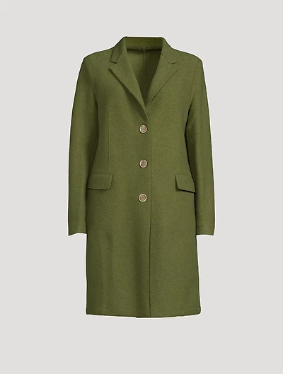 Boiled Wool Coat