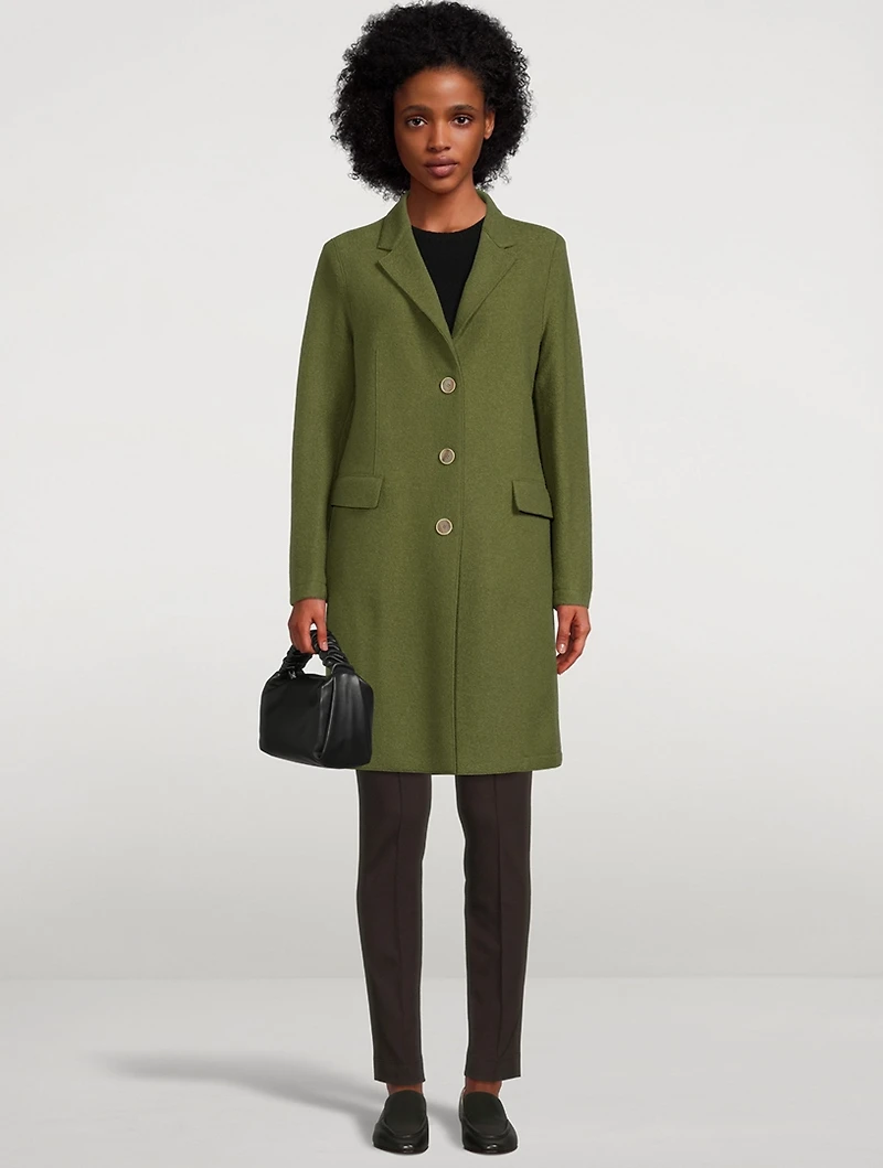 Boiled Wool Coat