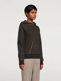 Tipped Hooded Sweater