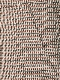 Slim Trousers Houndstooth Print