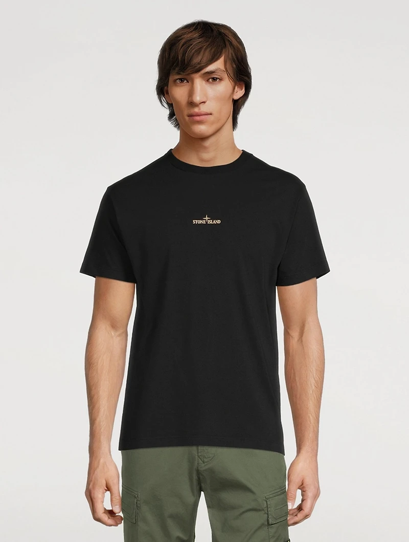 Mixed Media Two Cotton Jersey T-Shirt