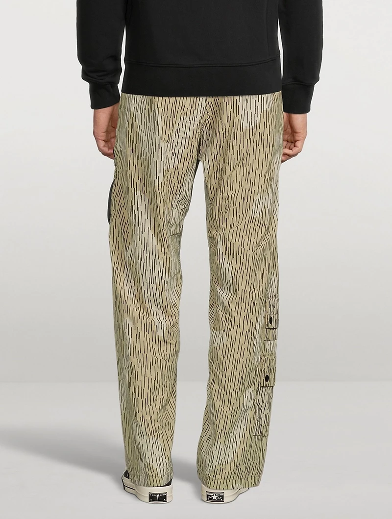 Loose Cargo Pants Camo Print
