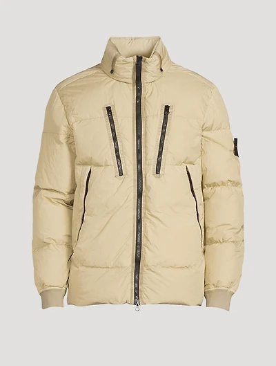 Garment-Dyed Crinkle Down-TC Jacket