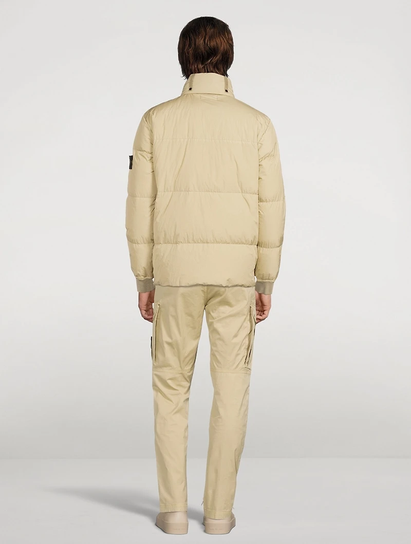 Garment-Dyed Crinkle Down-TC Jacket