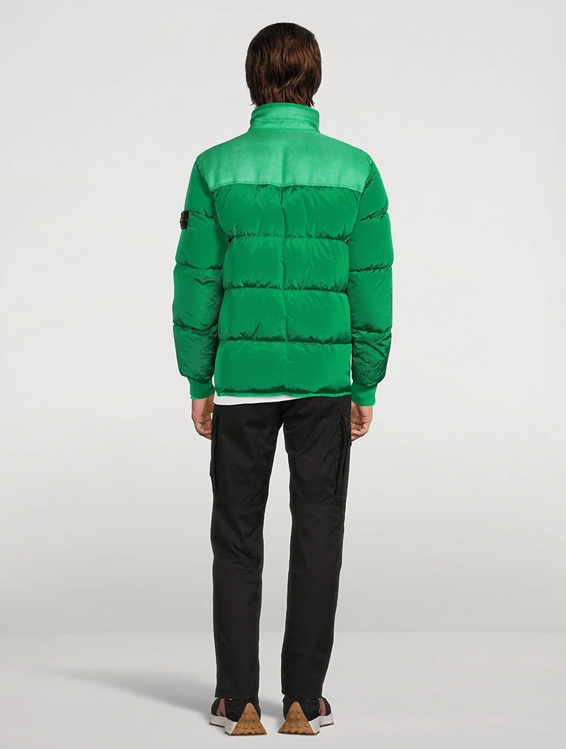 Modified Panama Nylon Mix Down Jacket