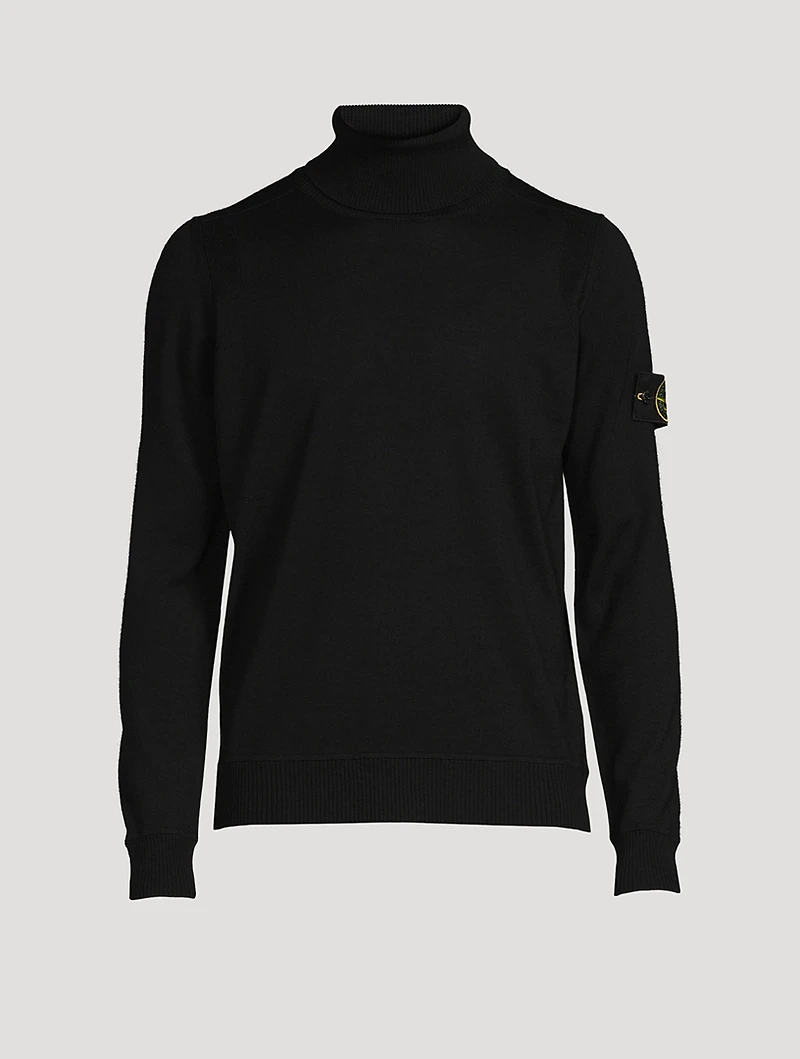 Light Pure Wool Turtleneck Sweater