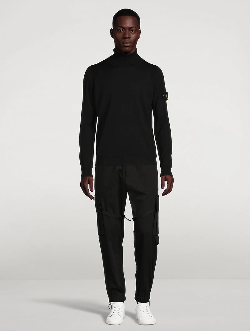 Light Pure Wool Turtleneck Sweater