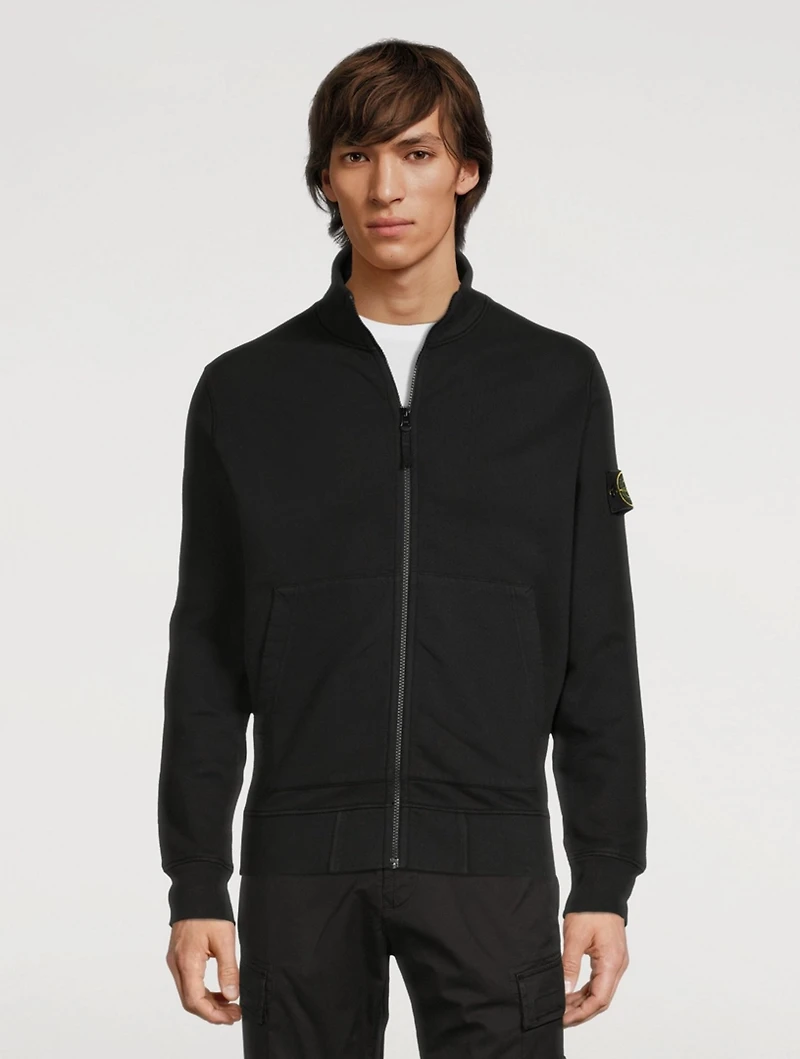 Cotton Zip Sweatshirt