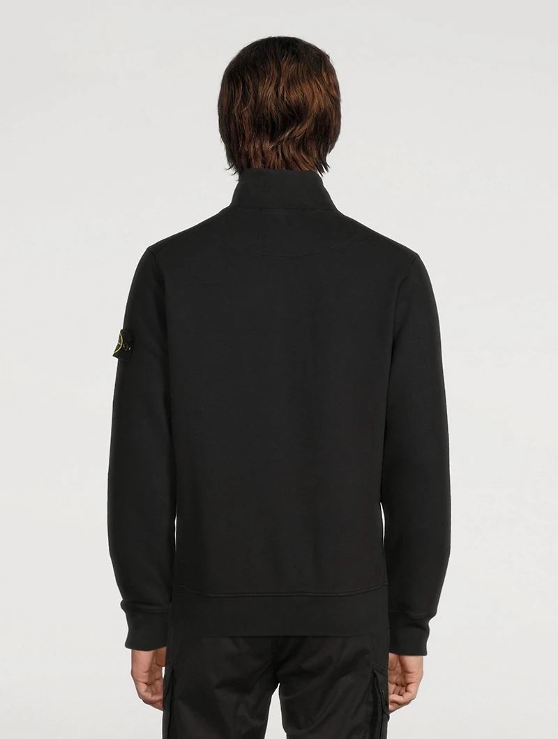 Cotton Zip Sweatshirt