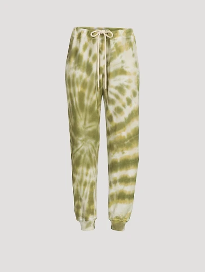 The Cropped Sweatpants Tie Dye Print