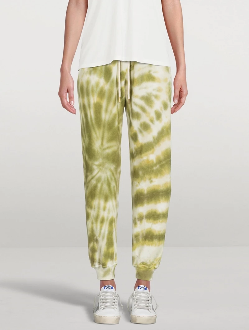 The Cropped Sweatpants Tie Dye Print