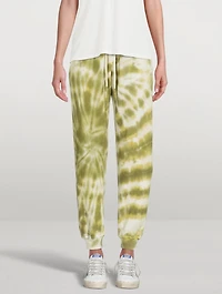 The Cropped Sweatpants Tie Dye Print