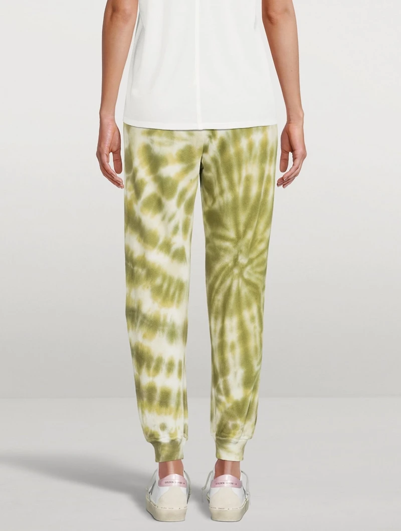 The Cropped Sweatpants Tie Dye Print