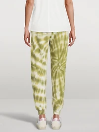 The Cropped Sweatpants Tie Dye Print
