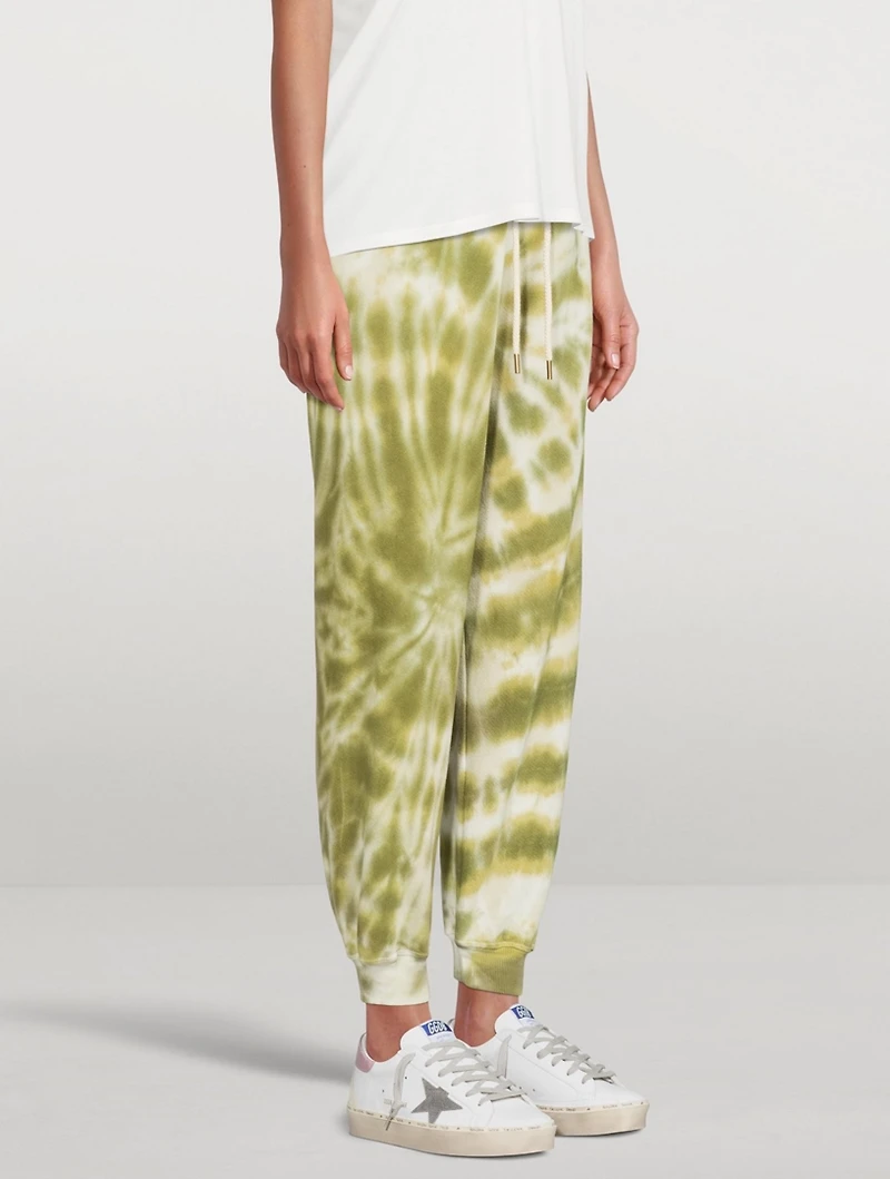 The Cropped Sweatpants Tie Dye Print