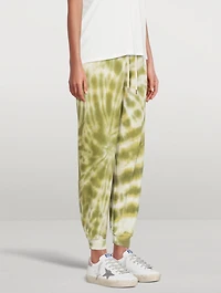 The Cropped Sweatpants Tie Dye Print
