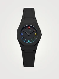 Nanochrome Nano Rainbow Silicone Strap Watch
