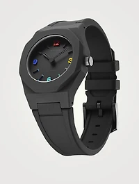 Nanochrome Nano Rainbow Silicone Strap Watch