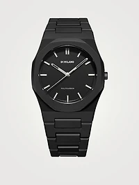 PolyCarbon Stainless Steel Strap Watch