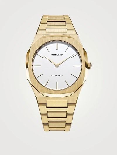 Ultra Thin Stainless Steel Bracelet Watch