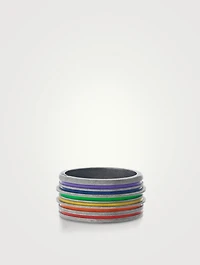 Acies Special Edition Recycled Silver Pride Ring