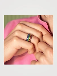 Acies Special Edition Recycled Silver Pride Ring