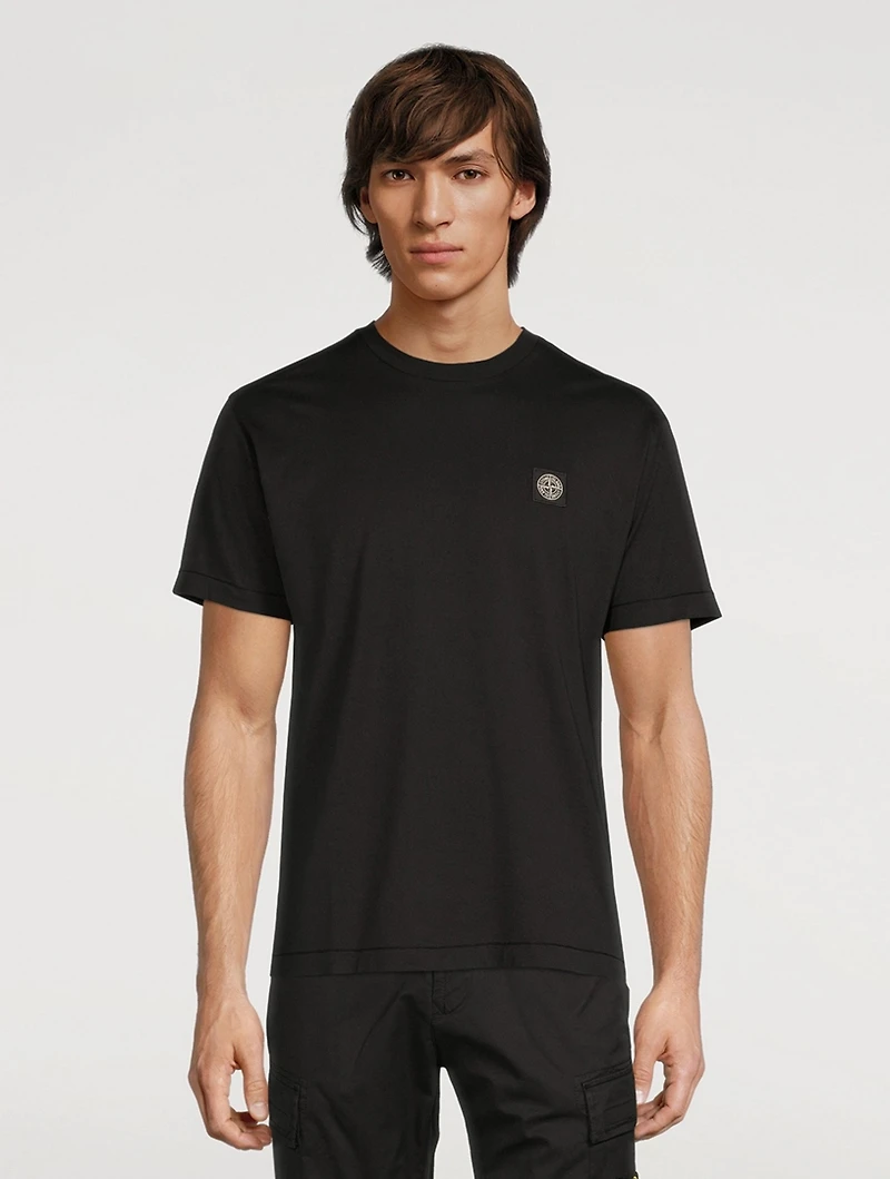 Cotton Logo Patch T-Shirt