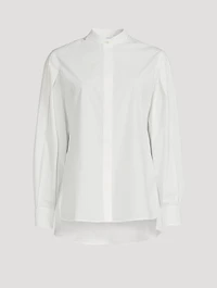 Puff-Sleeve Cotton Shirt