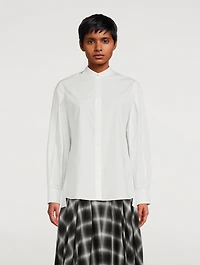 Puff-Sleeve Cotton Shirt