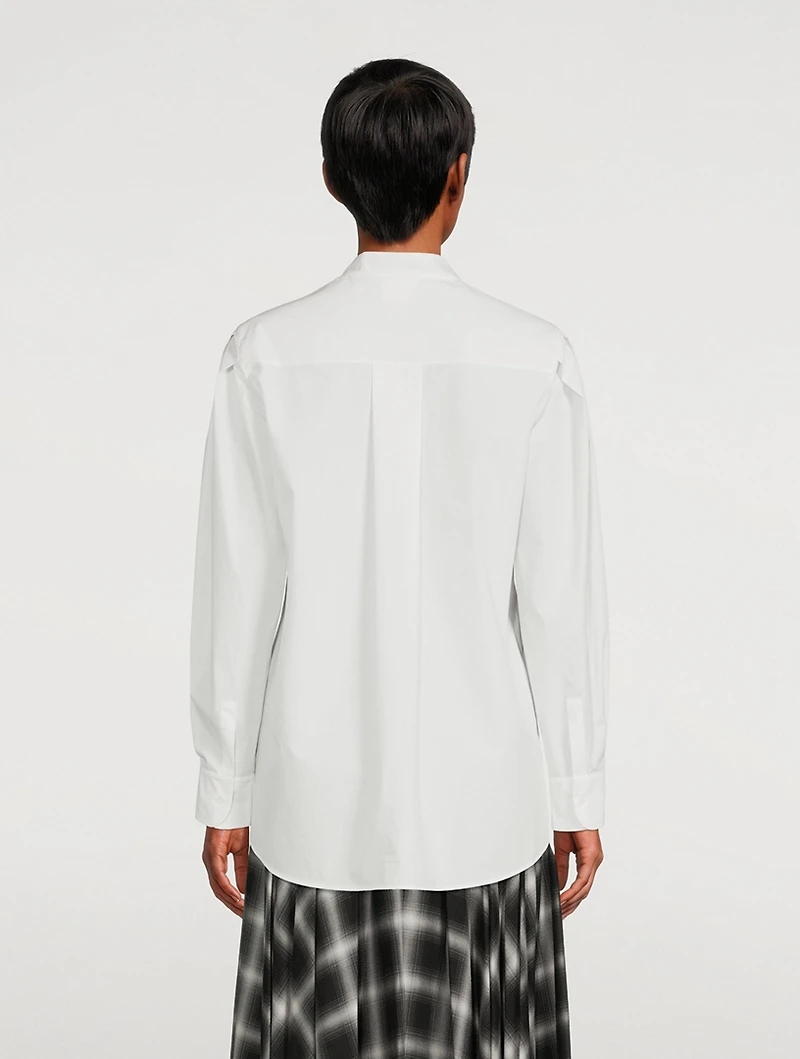 Puff-Sleeve Cotton Shirt