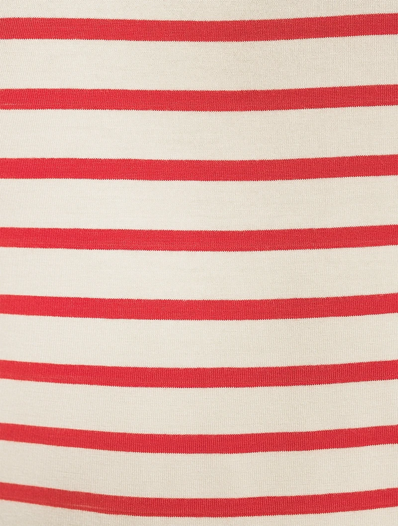 Jersey Long-Sleeve T-Shirt Stripe Print