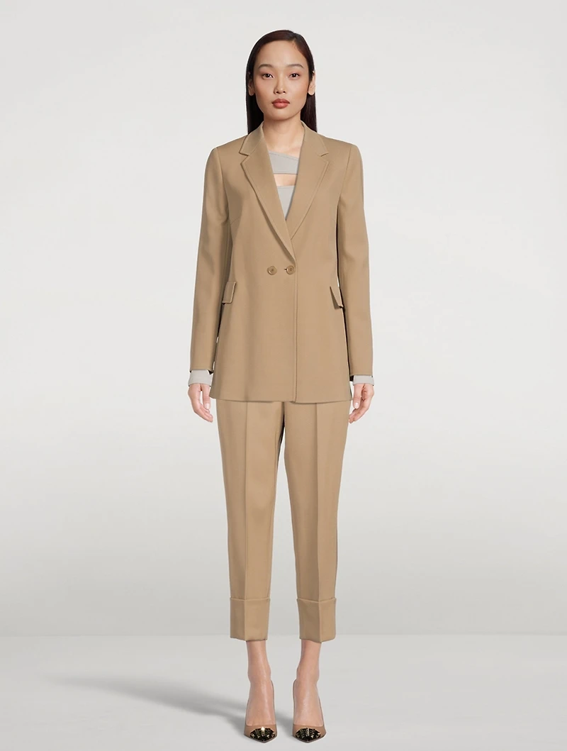 Farell Cropped Wool Trousers