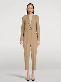 Farell Cropped Wool Trousers