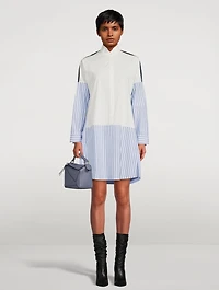 Colourblock Cotton Shirt Stripe Print