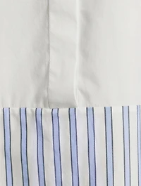 Colourblock Cotton Shirt Stripe Print