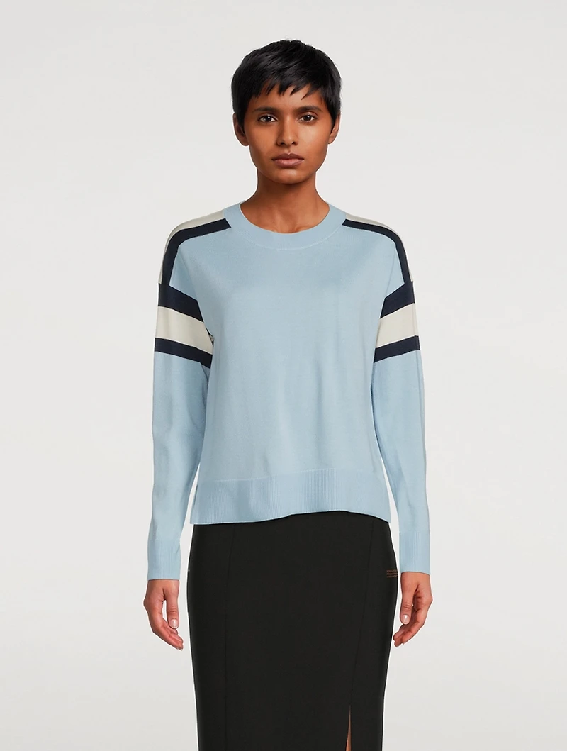 Colourblock Virgin Wool Sweater