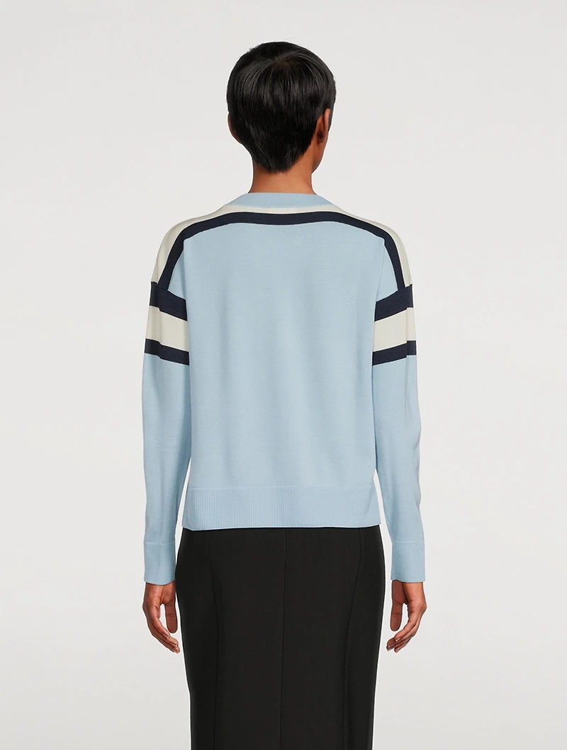 Colourblock Virgin Wool Sweater