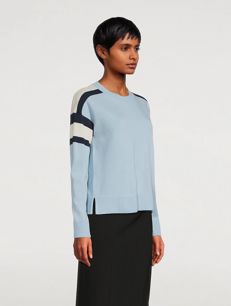 Colourblock Virgin Wool Sweater
