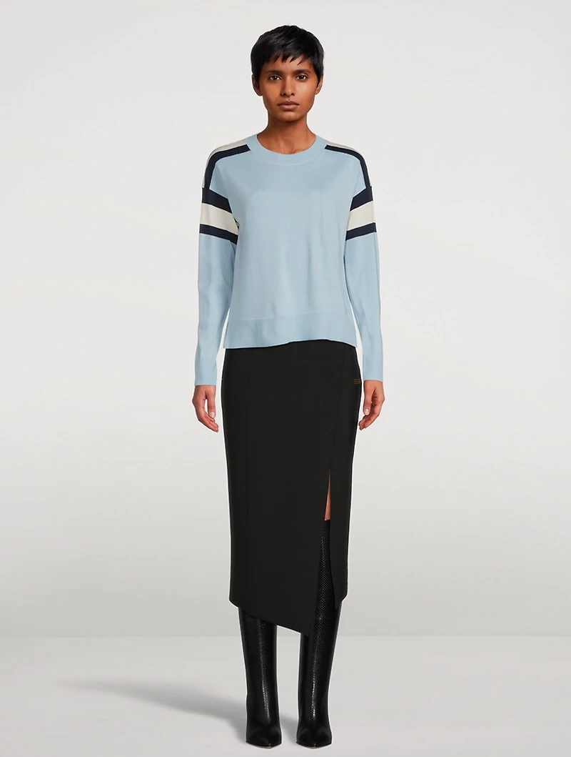 Colourblock Virgin Wool Sweater