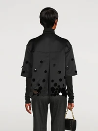 Techno Taffeta Jacket with Paillettes
