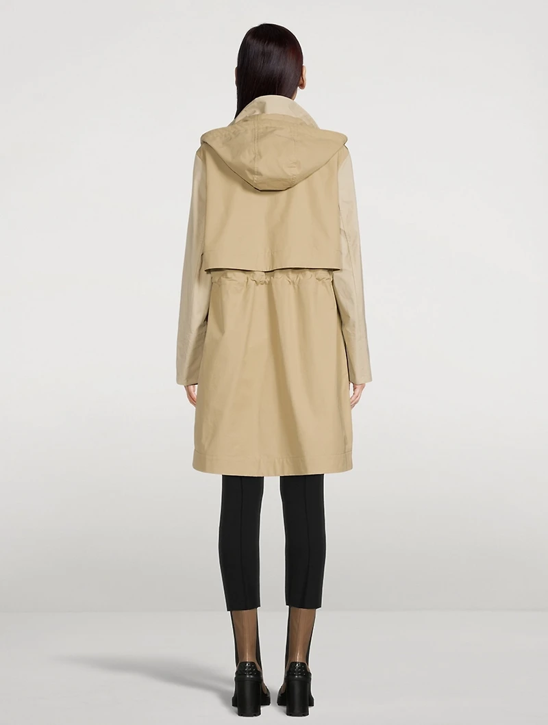 Cotton Techno Trench Coat
