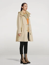 Cotton Techno Trench Coat
