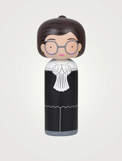 Ruth Bader Ginsburg Wood Kokeshi Doll