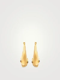 Hoop Earrings With Crystals
